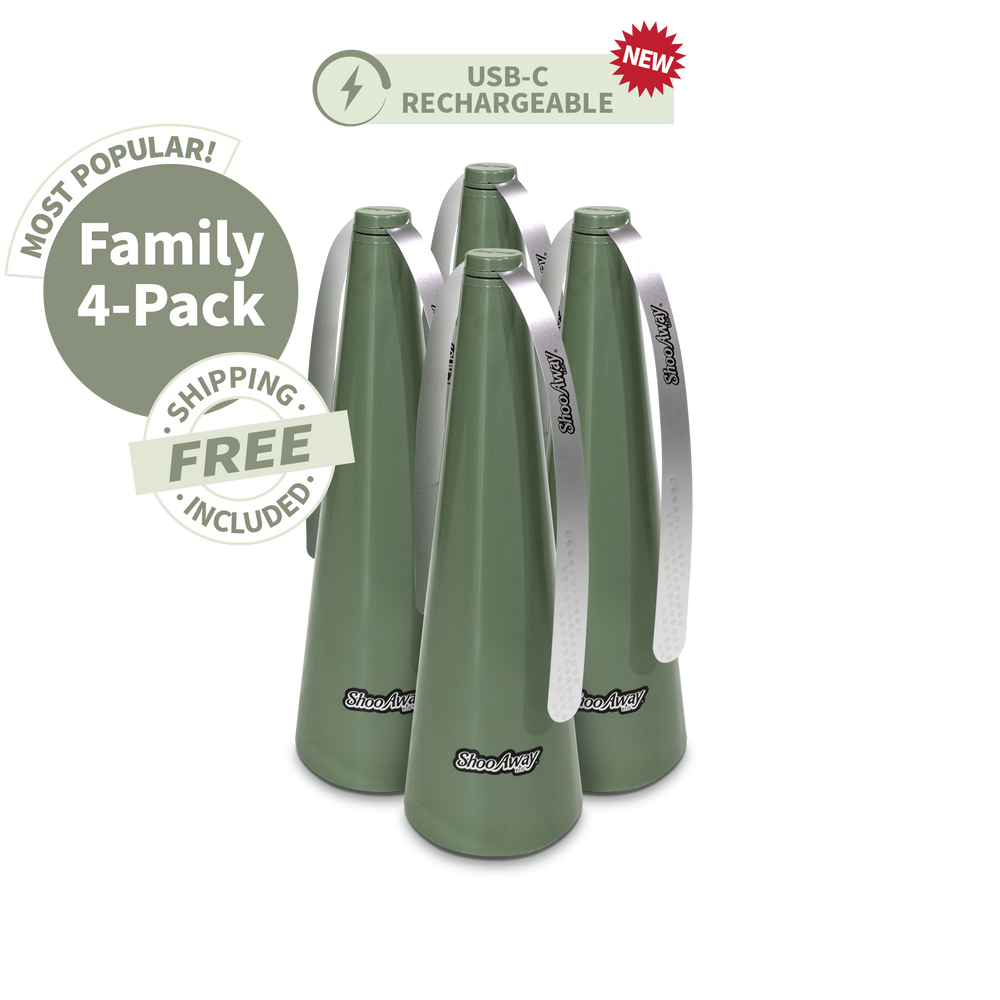 ShooAway Eco - Rechargeable - Family 4-Pack (Sage Green)