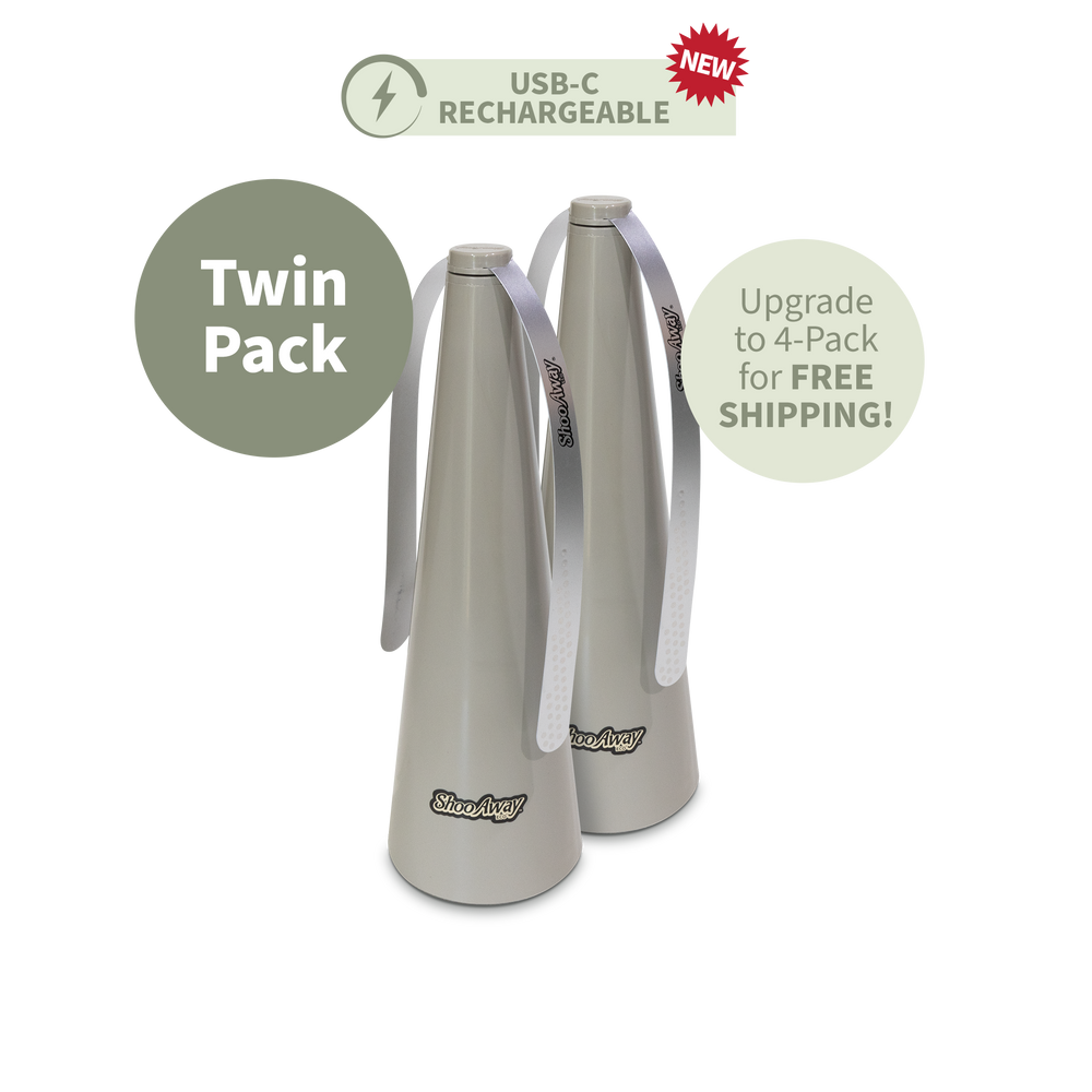 ShooAway Eco - Rechargeable - Twin Pack (Smoky Taupe)