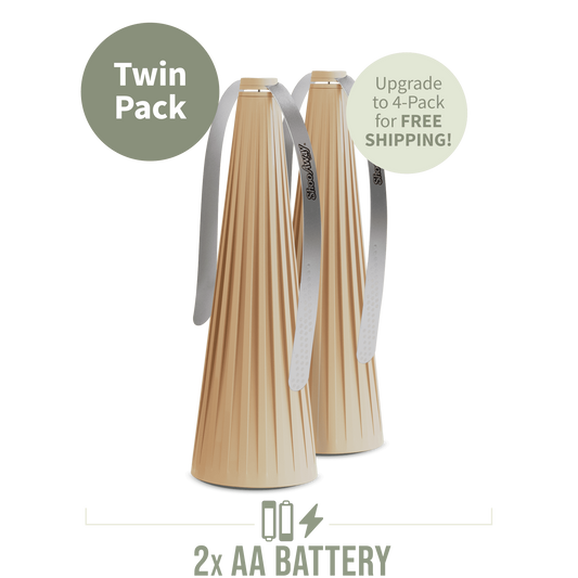 ShooAway - Bamboo Fluted - Twin Pack (Natural)