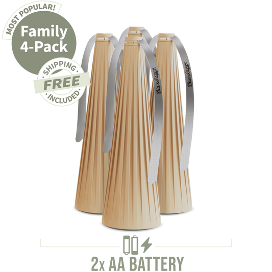 ShooAway - Bamboo Fluted - Family 4-Pack (Natural)